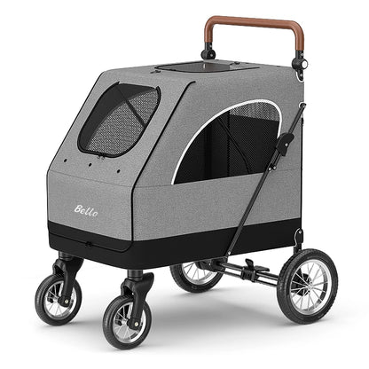 STLF(Ready to Ship) Manufacture Large Pet Stroller for Big Dog Safety Outdoor Walking Travel Foldable Trolley