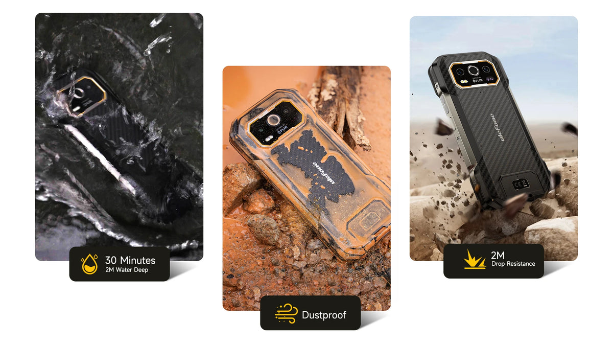 Ulefone Armor 27T 4G 10600mAh Rugged Phone Android 15 Smartphone 24GB +256GB  6.78"FHD+ 120Hz 64MP Night Vision Camera NFC