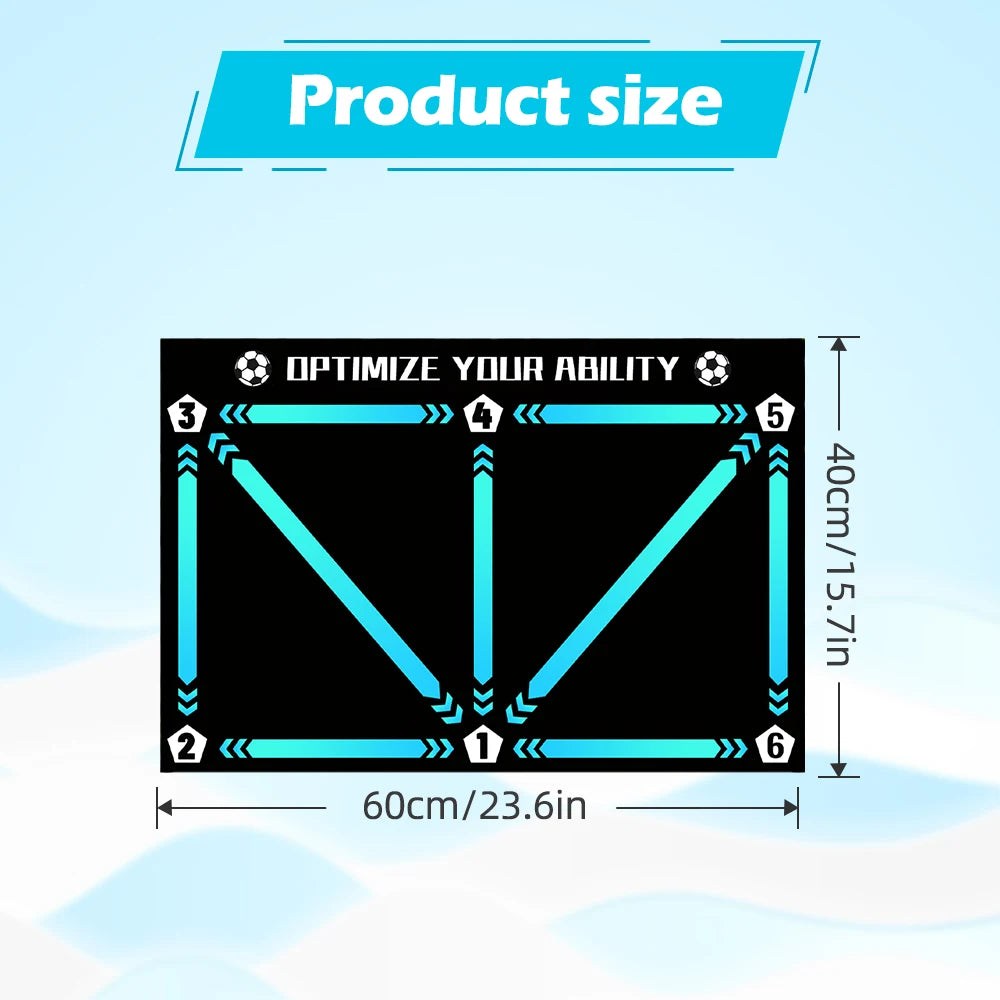 New football control training mat | Stable, quiet rubber bottom | Digital guidance design | Enhances ball feel, daily training