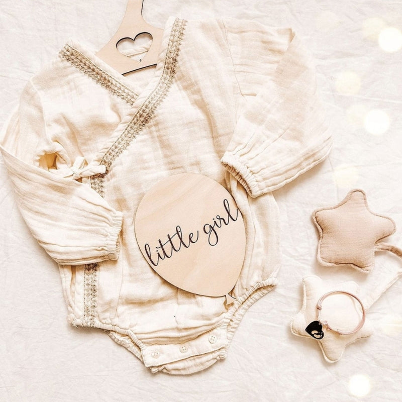 Baby Wooden Balloon Milestone Newborn Birth 1-12 Month Card Birthday Gift Toddler Wooden Commemorativenir Photography Prop Toy