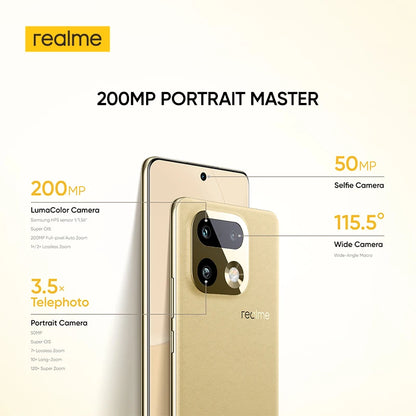 realme 16 Pro+ 5G Smartphone 8G+256G/12G+512G Curved AMOLED Display 144Hz 6.8", Battery 7000mAh, Camera 200MP OIS, IP69K, Quick Charge 80W, Dual SIM, Next AI