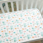 Crib Sheet Waterproof Baby Urine Changing Mat Cotton Reusable Infant Change Diaper Pad Cover Washable Newborn Bed Nappy Mattress