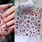 5D Pink Leopard Print Nail Art Stickers 8x10cm Pink/Black/Brown Leopard Nail Decal DIY Manicure Adhesived Leopard Slider