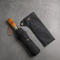 PARACHASE Big Umbrella Men Business Style 115cm Automatic Umbrella Rain Double Layer 10K Windproof Large Golf Umbrellas Wooden