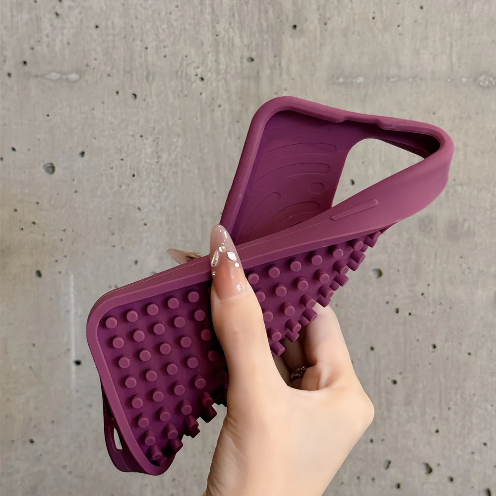 Funny Stuff DIY Brain-training Toys Phone Case for iPhone 12 13 14 15 16 Pro Max Soft Silicone Reliver Stress Creative Cover