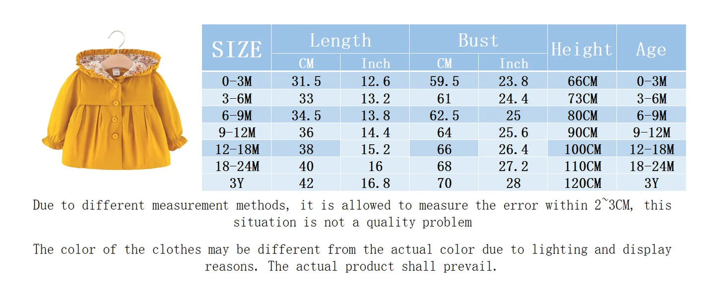 Baby Girl'S Winter Cute Solid Color Girl'S Jacket Sweet Beauty Baby Floral Hooded Jacket Long Sleeved Jacket (0-3 Years Old)