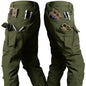 Winter Tactical Pants Men Shark Skin Soft Shell Cargo Trousers Outdoor Multi-pocket Windproof Waterproof Combat Pant S-4XL