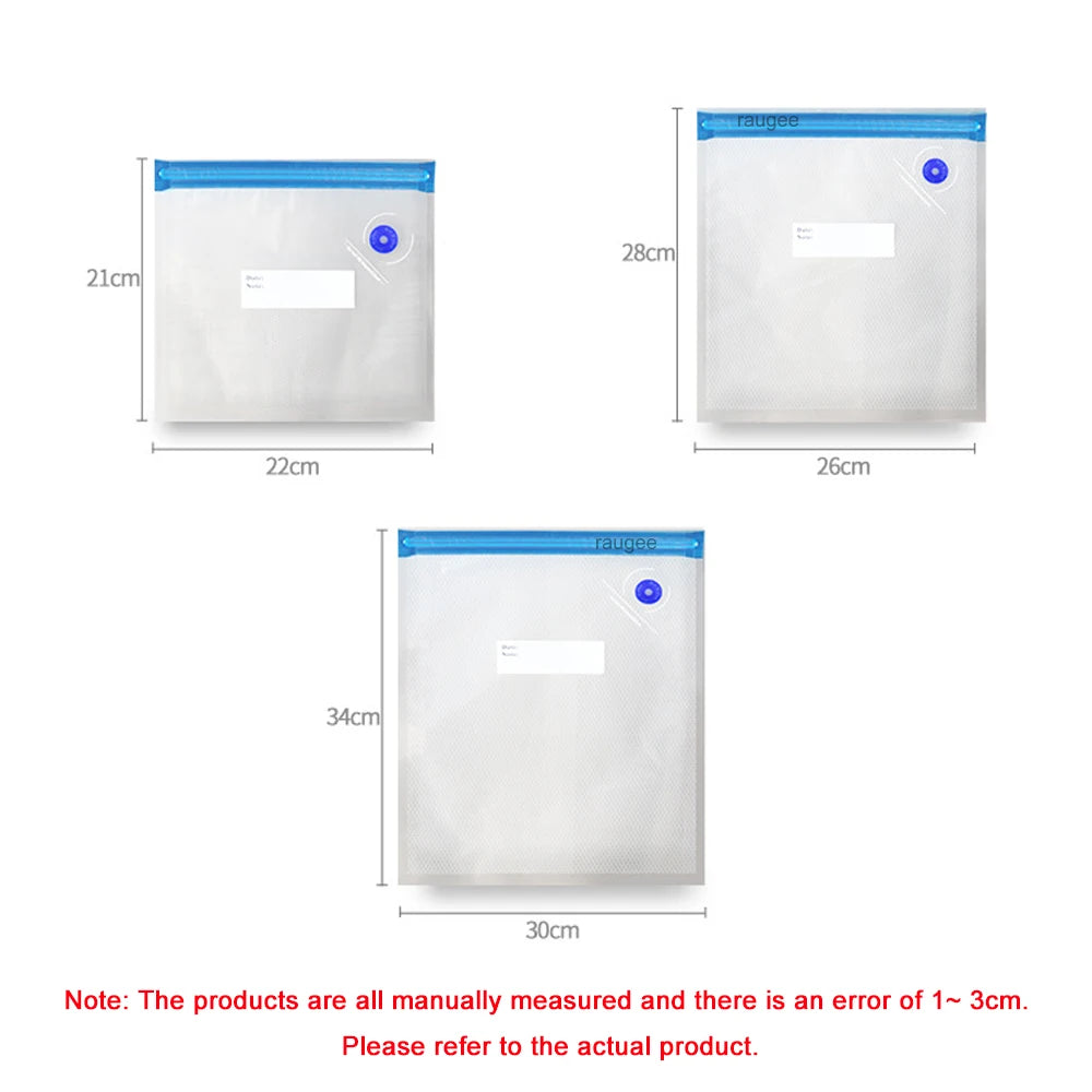 Electric Air Pump Vacuum Sealer Pump Rechargeable Automatic Sealing Machine with Reusable Vacuum Sealer Bags Food Packaging Bag