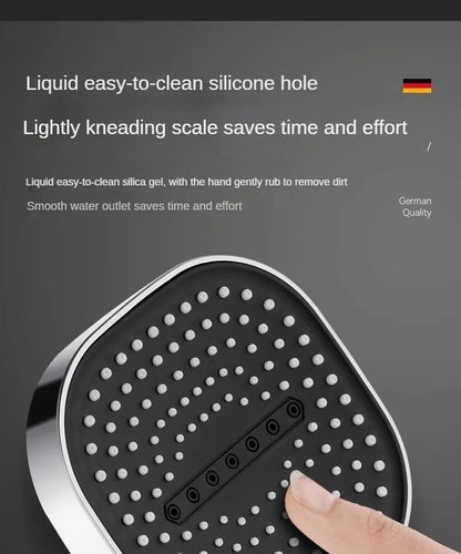 13CM Large Panel Shower 3 Modes Shower Head High Pressure Water Massage Shower Head Set with Cartridge Bathroom Accessories