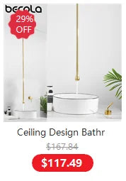 BECOLA Wall Mounted Faucet Spout Square and Round Brass Chrome/Black Spouts Waterfall Shower Faucet Accessories