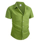 Men's Cotton Linen Shirt Summer Short Sleeve Male Tops 2026 Brand Clothing High Quality Shirts Casual Fashion Shirt For Men
