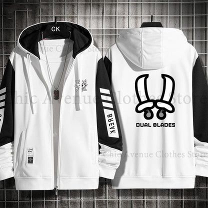 Monster Hunter Print Hoodie for Men Women Hooded Zip-up Autumn Coat Long Sleeve Man Hoodie Hooded Shirt Casual Sweatshirts