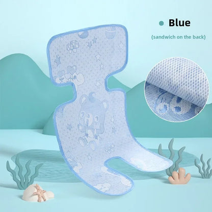 Car Seat Cooling Baby Stroller Mat Ice Fabric Washable Baby Safety Seat Mat Universal Baby Stroller Sleeping Cushion Seat Pads