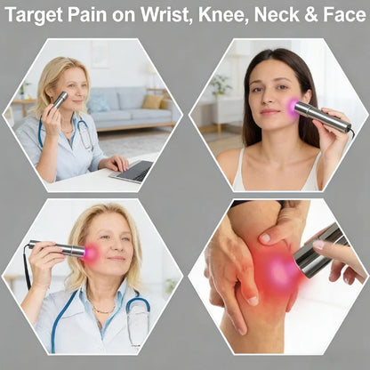 5 Wavelengths Red Light Near Infrared Therapy 940nm, Deep Tissue Pain Relief Physical Treatment for Arthritis Sciatica