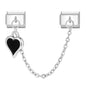 Tassel Chain Butterfly Flowers Star Moon Heart Zircon Italian Charm Links Fit 9mm Bracelet Stainless Steel DIY Jewelry Making