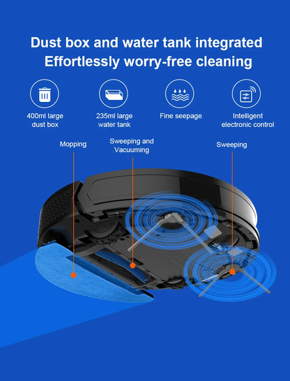Robot Vacuum Cleaner Liectroux/LILIN X6,Laser System,Multiple-Floor Maps,Restricted Area Setting for Home Carpet Cleaning