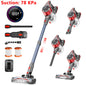 Honki 78KPA Cordless Vacuum Cleaner with LED High Power Strong Suction Wet and Dry Handheld Vacuum Cleaner for Pet Hair Carpet
