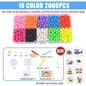 Handmade Magic Water Fuse Beads Creative Beads DIY Art Crafts Toys Magic Water Sticky Beads Sensory Toys Set with Accessories