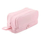 Macaron Color Large Capacity Pencil Case Multi Layer Compartments Eco Friendly Material Zipper Closure for School Storage Bag