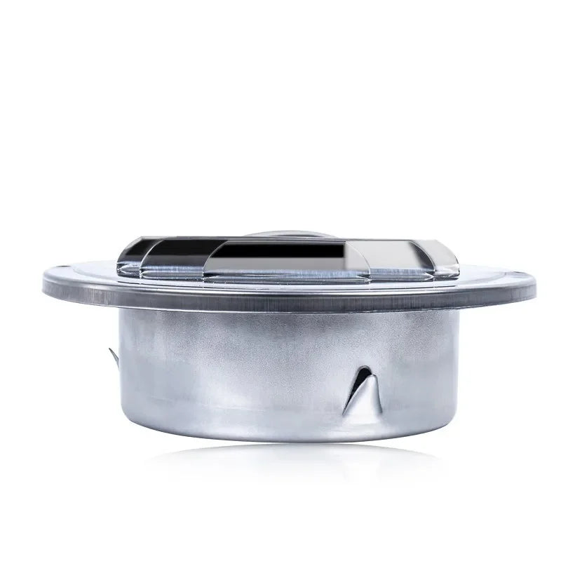 Stainless Steel Exterior Wall Air Outlet Grille Round Duct Cap Air Ventilation Cover Hole Plug 70-200mm Wall Ventilation System
