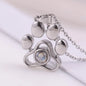 Custom Color Photo Projection Necklace Dog Paw Copper Pendant Titanium Steel Chain 2025 Girlfriend Mom Festival Romantic Gifts