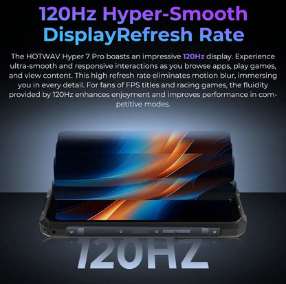 [Ship from DE] HOTWAV Hyper 7 Pro 5G Rugged Phone 200MP Android 14 6.6'' 120Hz Smartphone 36(16+20)GB 256GB 10800mAh Cell Phone