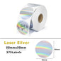 Munbyn/Nelko Holographic Laser Silver Sticker DIY Seal Labels for Card Festival Crafts Party Decorations for 241BT 246S D520