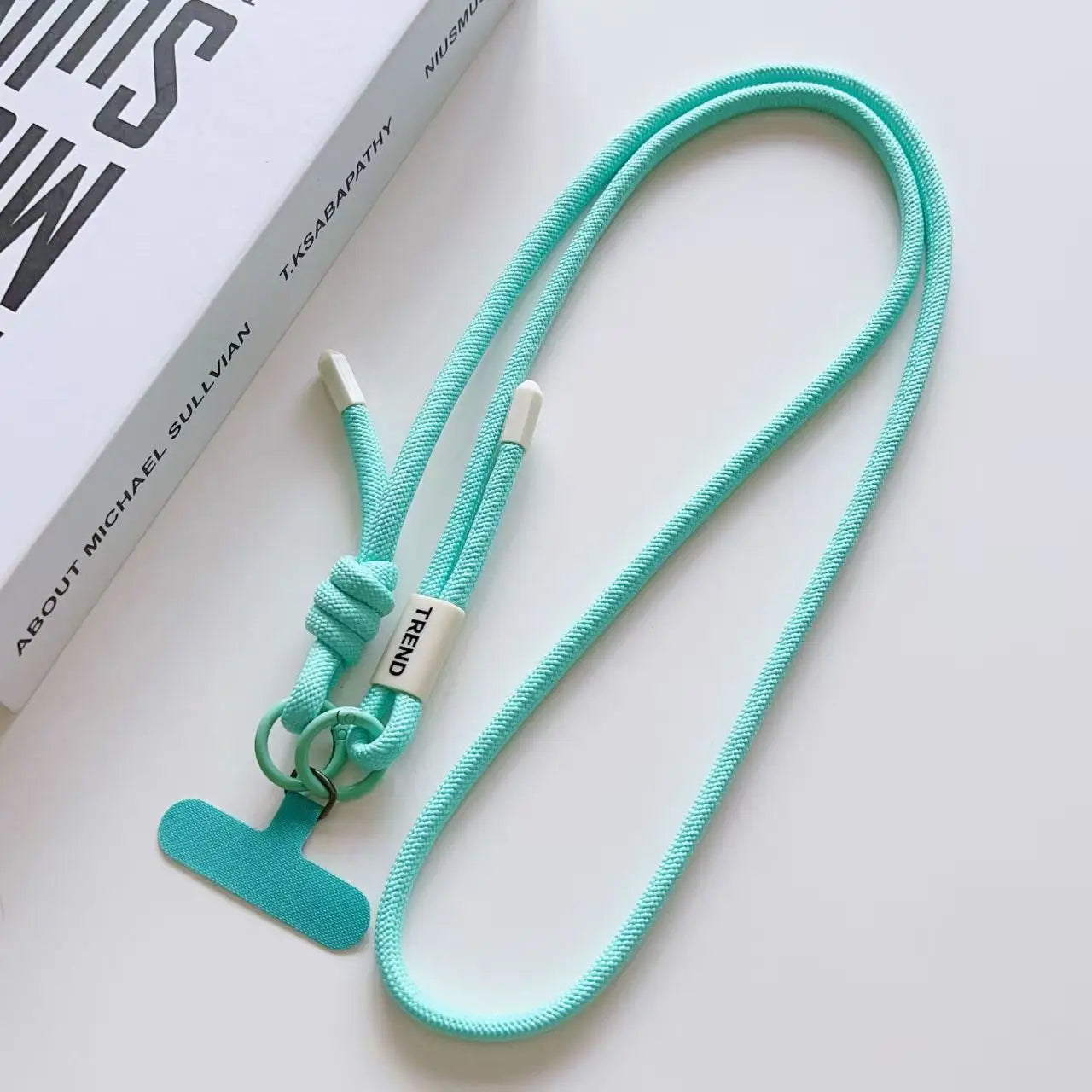 Adjustable Fashion Anti Loss Phone Lanyard 120CM Crossbody Neck Cord Wrist Strap for iPhone 17 Pro Max Case Chain Two Ring Rope