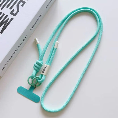 Adjustable Fashion Anti Loss Phone Lanyard 120CM Crossbody Neck Cord Wrist Strap for iPhone 17 Pro Max Case Chain Two Ring Rope