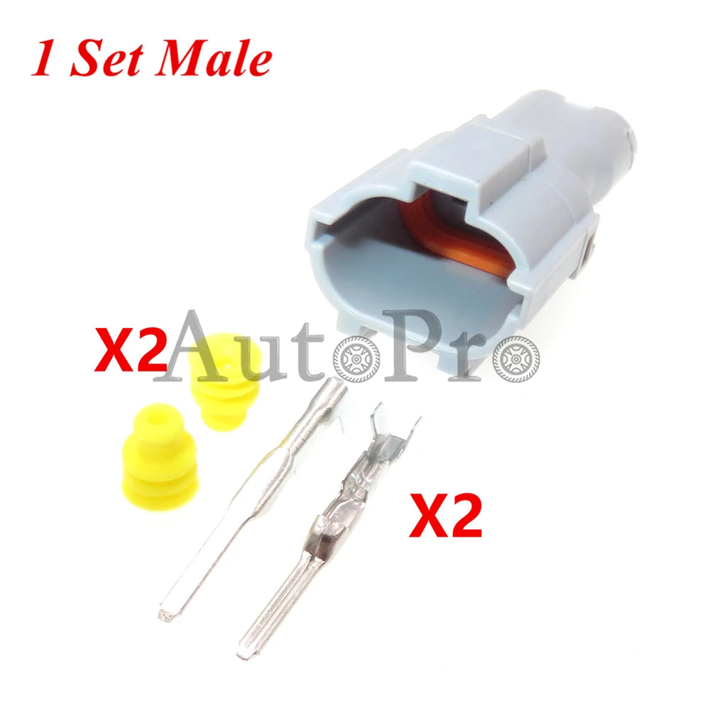 1 Set 2 Hole 7222-1424-40 7223-1424-40 MG640322-4 MG610320 AC Assembly Fog Light Plugs Car Running Lights Cable Socket For VW