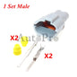 1 Set 2 Hole 7222-1424-40 7223-1424-40 MG640322-4 MG610320 AC Assembly Fog Light Plugs Car Running Lights Cable Socket For VW