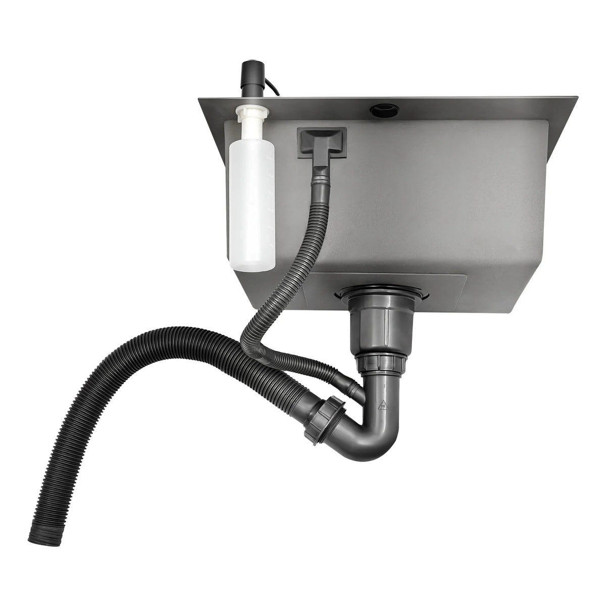 High-Class Kitchen Sink Complete Set,45*40*20Cm,201 Stainless Steel Durable Large Capacity Clean Sink，Single Bowl Black Sink