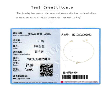 ANDYWEN 2020 New 925 Sterling Silver Gold Starry Sky Spakle Star Linked CZ Zircon Chain Bracelet Women Fine Jewelry Luxury