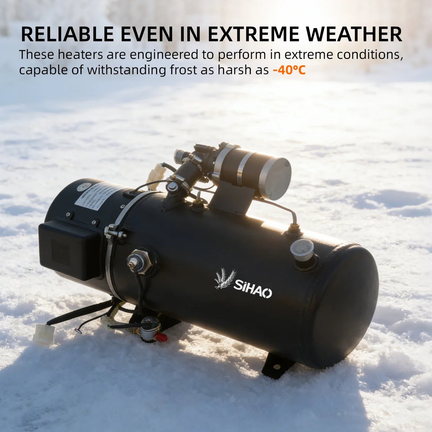 SIHAO 5KW 16.3KW Liquid Fuel Parking Heater Vehicle Auxiliary Heater Engine Startup Cabin Heating Windshield Anti-Frost Unit