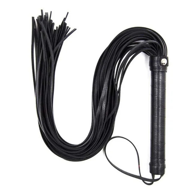 Faux Leather Pimp Whip Racing Riding Crop Party Flogger Queen Black Horse Riding Whip New