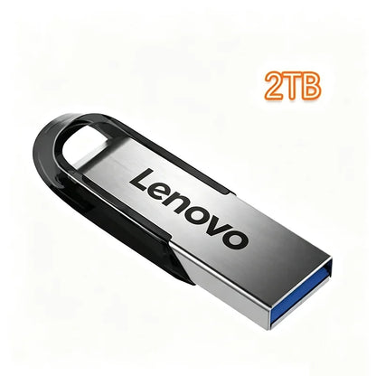 Lenovo 2TB USB 3.0 Metal Flash Drives Super High Speed Pendrive 1TB 512GB Pen Drives Portable USB Stick For Car Phone Computer