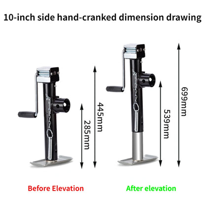 5000lbs 10inch Top Swivel Weld-on Trailer Jack Camper RV Parts Caravan Accessories Stands Support Legs Corner Steady Boat Jack