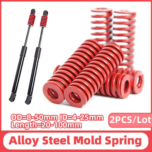 Creamily 2PCS Compression Die Spring Spiral Stamping Mould Springs For Rear Trunk Tailgate Strut Support Lift Bar Tools OD8-50mm