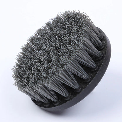 4'' Blue Electric Scrubber Brush Drill Brush Kit Plastic Cleaning Brush Tool for Car Tires Nylon Brushes Car Detailing