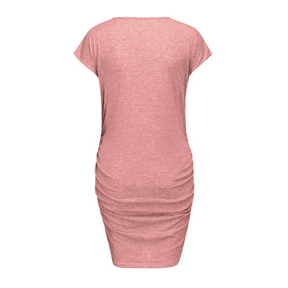 Cute Maternity Dress Loose Casual Dress Women Maternity Clothes Plus Size Pregnant Woman Maternity Dress