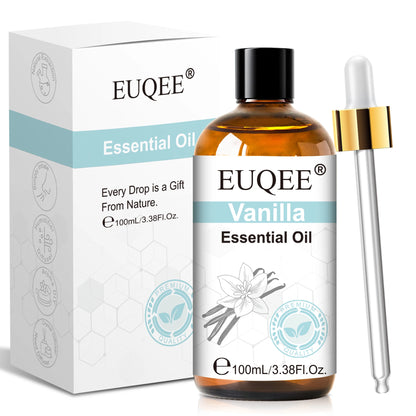 EUQEE 1PCS 10ml/30ml/100ml Aromatherapy Essential Oil For Diffuser-Vanilla Rose Sandalwood Eucalyptus Lavender Essential Oils