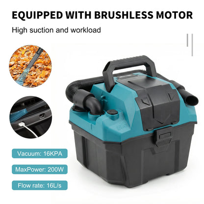 Podofo Vacuum Cleaner 200W Rechargeable Wet/Dry Household Vacuum Cleaner Portable Auto Vacuum for Home & Car & Pet Mini Cleaner