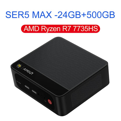 Beelink SER5 Max AMD Ryzen7 7735HS SER3 R3 3200U R5 5500U 5625U DDR4 16G RAM 500G Mini PC Support WiFi6 Type-C Desktop Computer