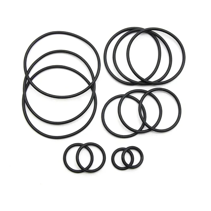 50pcs Black NBR O Rings CS1 2 3 4mm OD 5~80mm Rubber Sealing Gasket Washer for Car Air Condition Faucet Pressure Plumbing Repair
