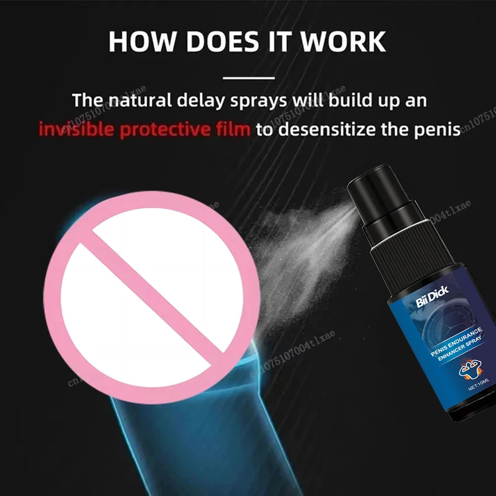 Men's delay spray without side effects