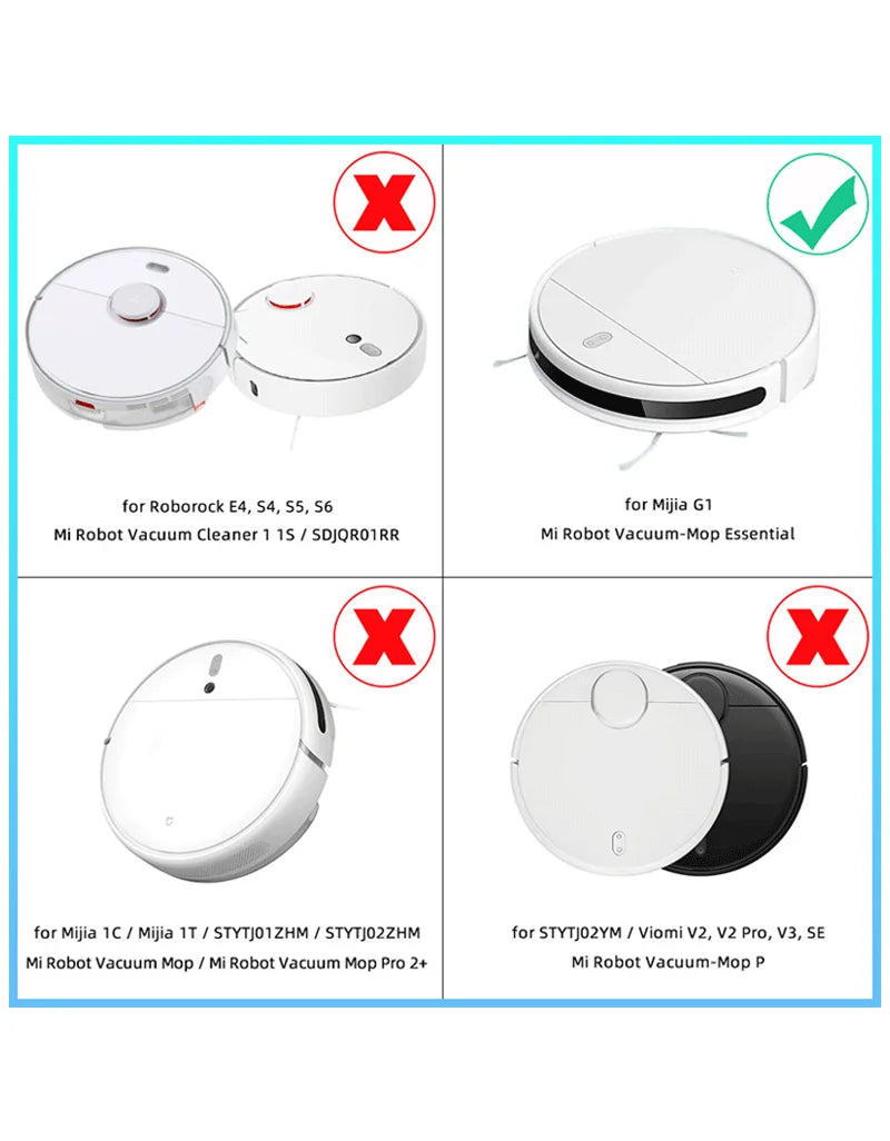 For Xiaomi G1 MJSTG1 HEPA Filter Main Brush Side Brush Mop Bumijia Robot Vacuum Mop Essential Mijia Cleaner Replace  Accessories