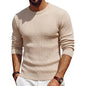 Luxury Knite Crew Neck Sweater Man Cable Long Sleeve Pullover Casual Knitted Shirts Work Jumper Spring Mens Coats Autumn Tops