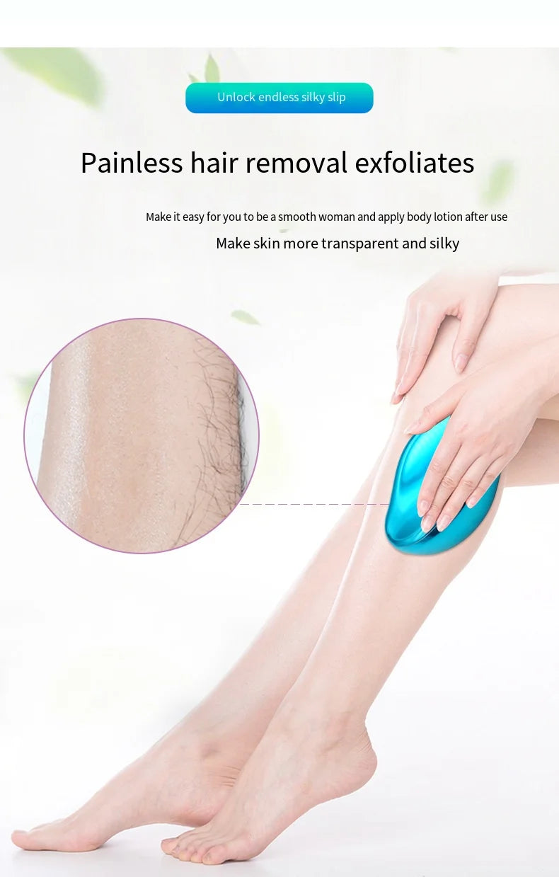 Nano Crystal Epil Hair Removal Eraser Glass Depilator Painless Epilator Safe Easy Cleaning Reusable Body Beauty Depilation Tool