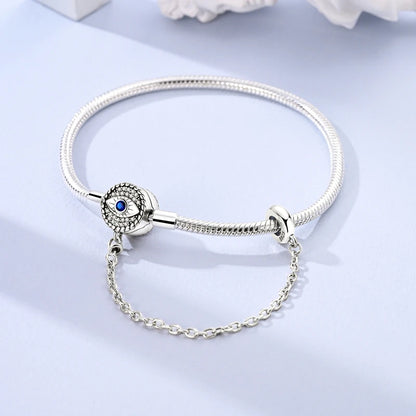 Original 925 Sterling Silver Bracelets 17-20CM Love Heart Flowers Butterfly Charms Beads Bracelet For Women Fashion Jewelry Gift
