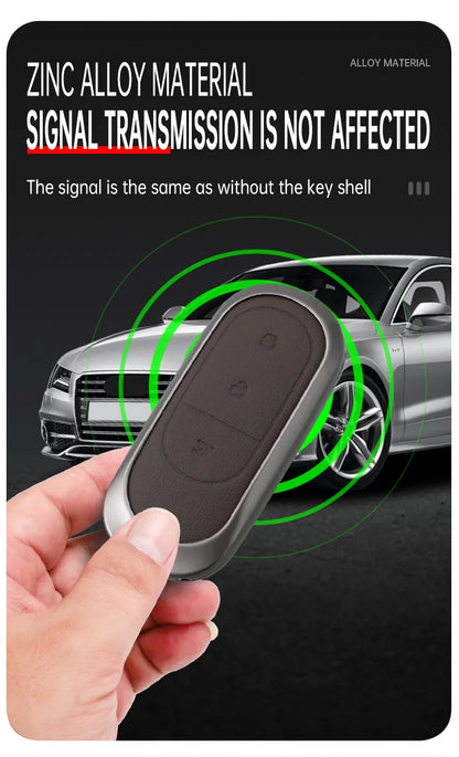 Zinc alloy+leather car remote key set, suitable for Leapmotor C16 C11 C10 C01 B10 T03 S01 car keychain key set chain accessories